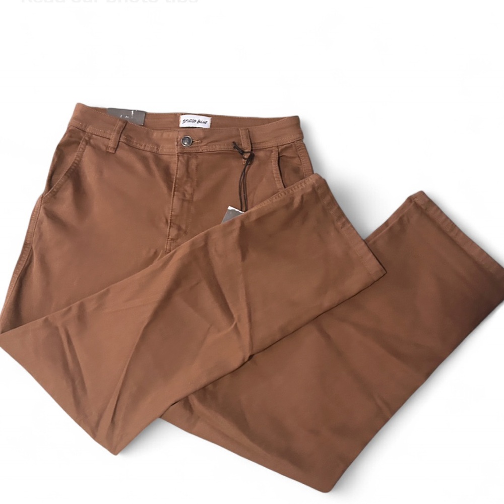 Studio Blue Straight Leg Brown Pants
